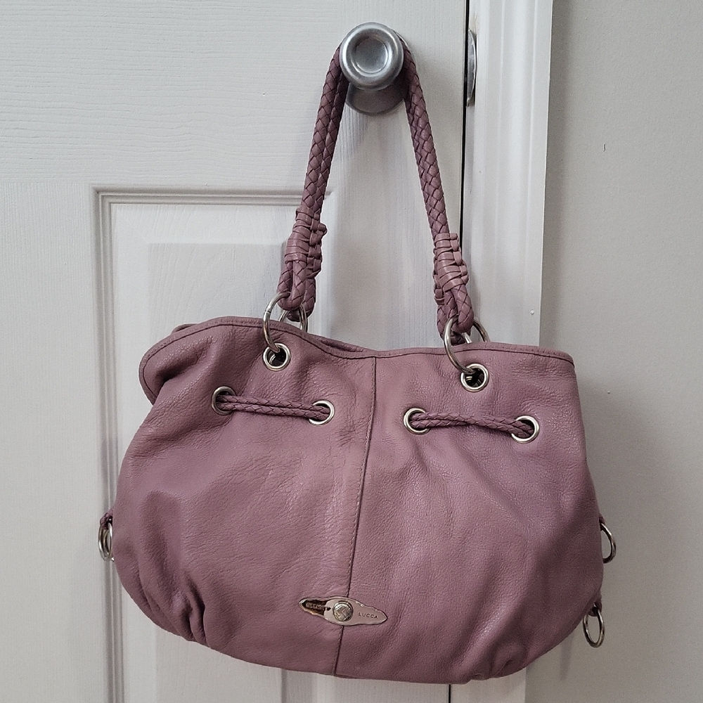 Elliott Lucca Dusty Pink Leather Shoulder Bag